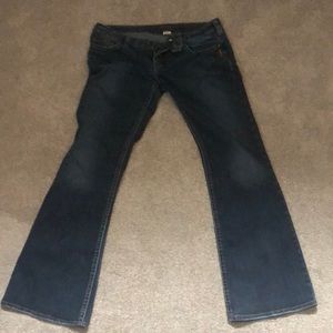 Silver 32/33 dark blue jeans